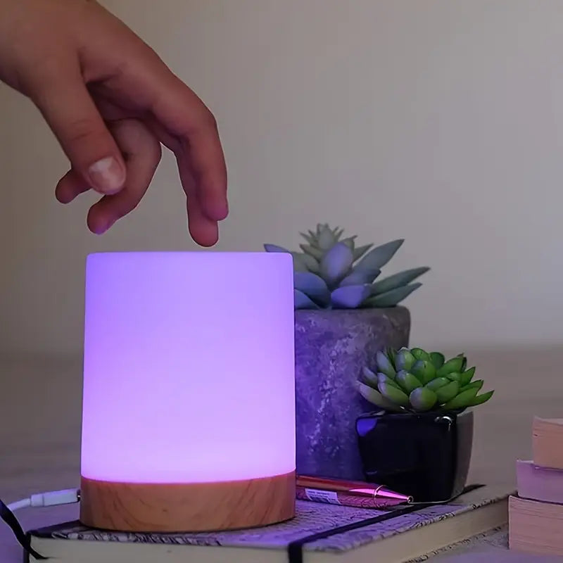 Adjustable LED Night Lamp With Modern Design And Color Changing Features