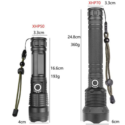 Tactical LED Flashlight with Power Bank