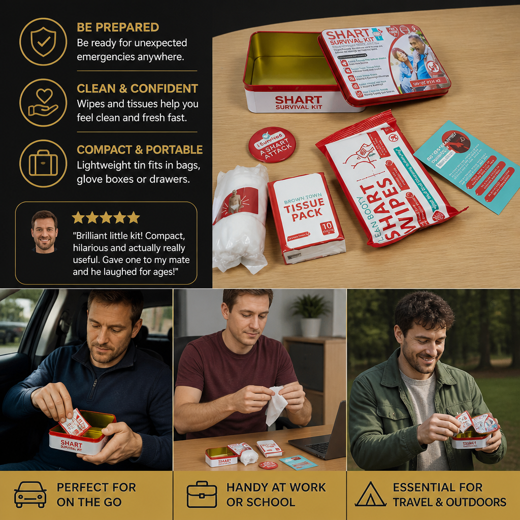 Funny Shart Survival Kit – Ultimate Poop Prank Gift Set
