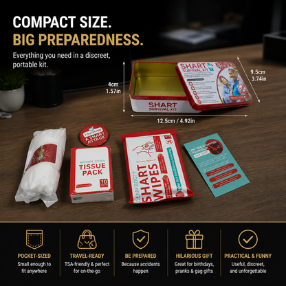 Funny Shart Survival Kit – Ultimate Poop Prank Gift Set