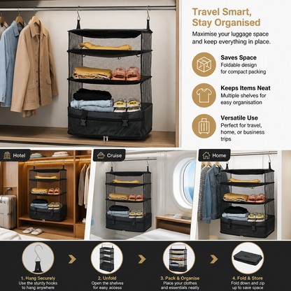 Portable Hanging Travel Organizer Suitcase Bag
