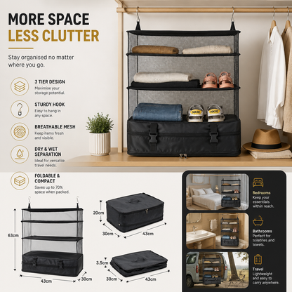 Portable Hanging Travel Organizer Suitcase Bag