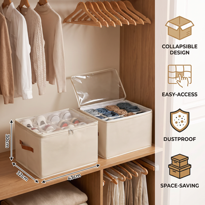 Collapsible Shoe Organizer with Easy-Access Design for Wardrobe Storage