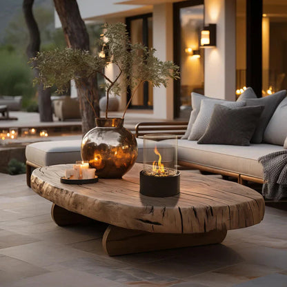 Contemporary Portable Tabletop Fire Lantern