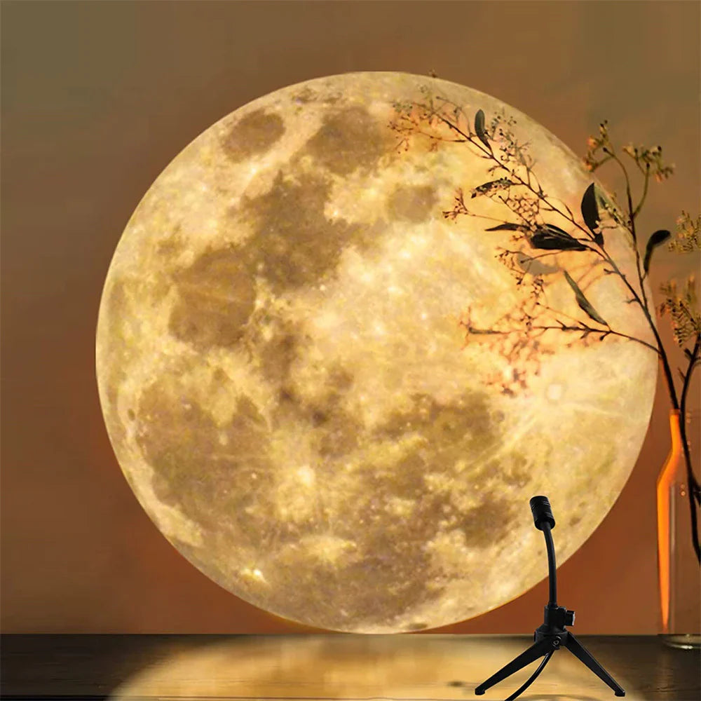 Moon and Earth Projection Light – Decorative Ceiling Lamp for Relaxing Atmosphere
