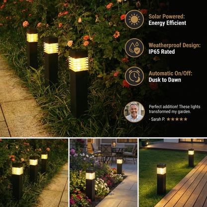 Solar LED Ground Lights – Waterproof Garden Lights for Pathway, Lawn & Patio