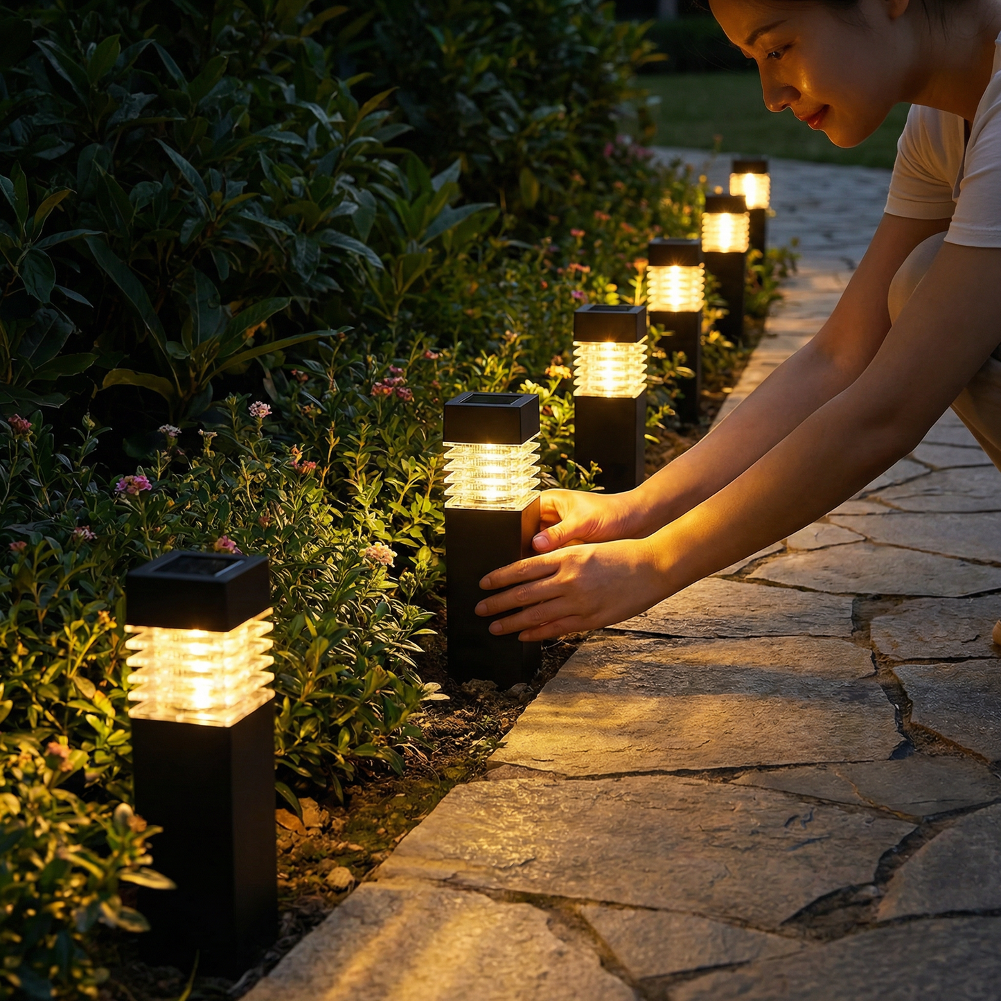 Solar LED Ground Lights – Waterproof Garden Lights for Pathway, Lawn & Patio