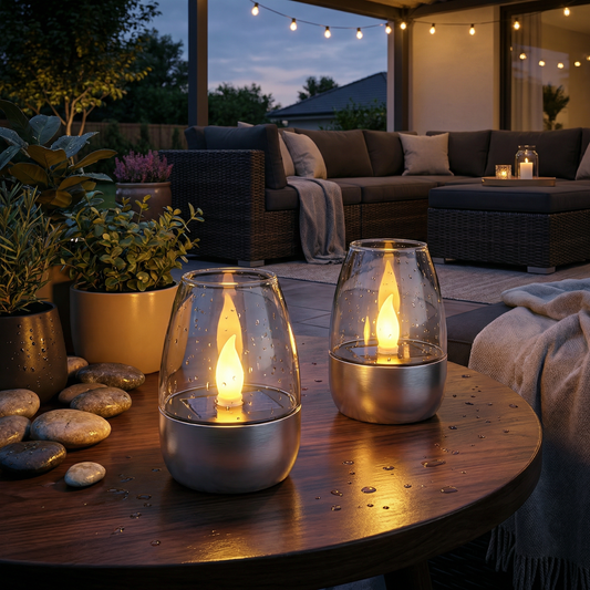 LED Solar Candle Light – Flameless & Weatherproof for Outdoor Use