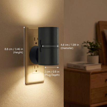LED Plug-in Night Light – Dimmable with Light Sensor for a Cozy Home