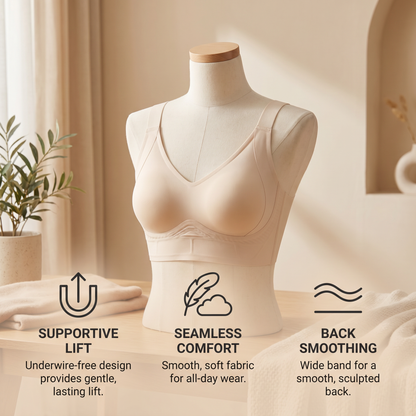 Seamless Full-Coverage Bra – Supportive Lift for Plus Sizes