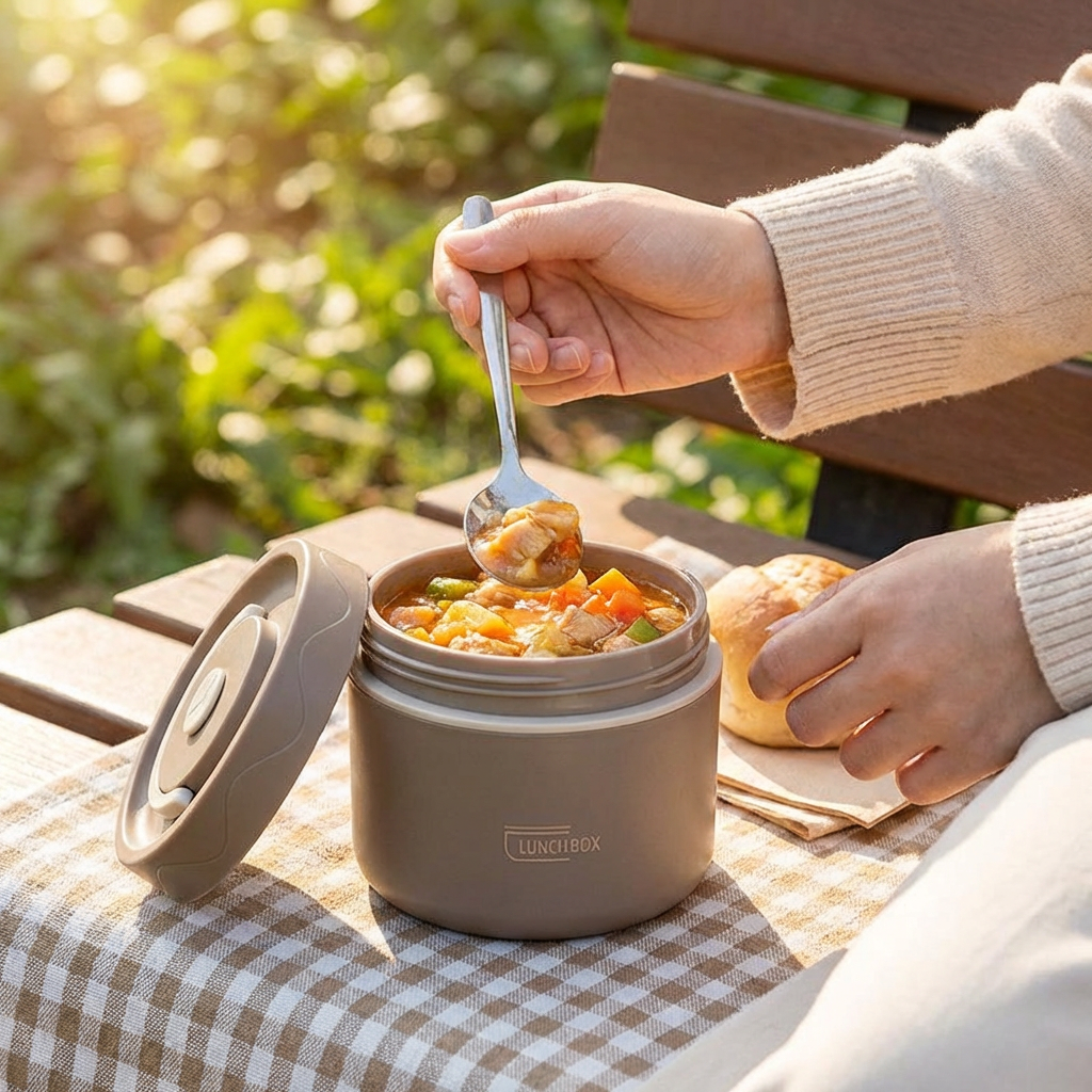 3-Piece Lunch Box Set – Insulated, Leak-Proof & Practical for On-the-Go