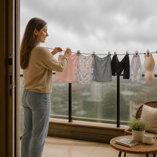 Portable Elastic Travel Clothes Rack