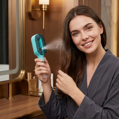 Anti-Frizz Spray Hair Brush – Smooths Flyaways and Makes Hairstyling Easier