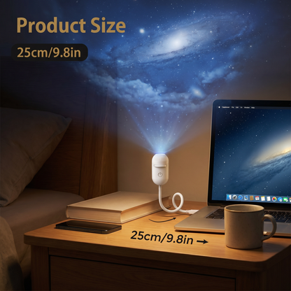Modern Starry Sky Lamp – USB Mini Projector Night Light for Bedroom & Relaxing Ambience incl. 5 Patterns