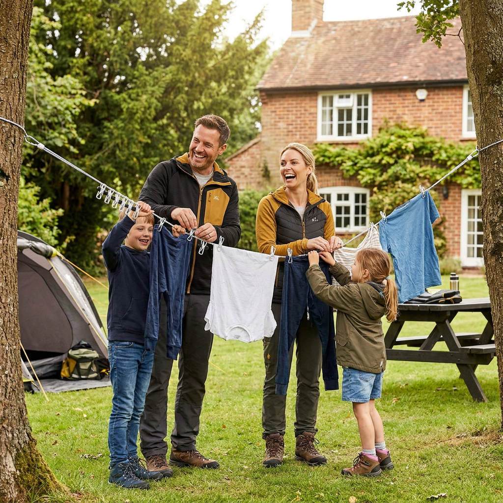 Portable Elastic Travel Clothes Rack