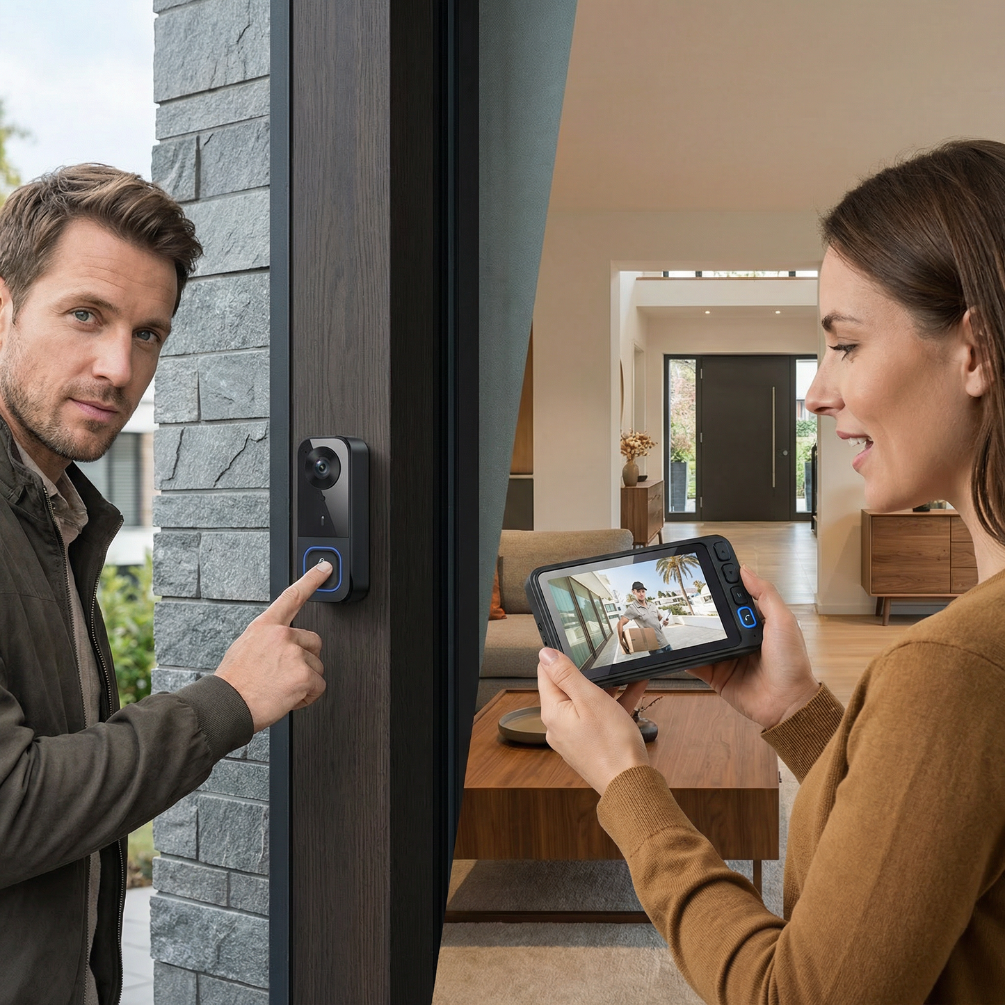 Wireless Smart Video Doorbell Camera – HD Security with Two-Way Talk & Motion Alerts