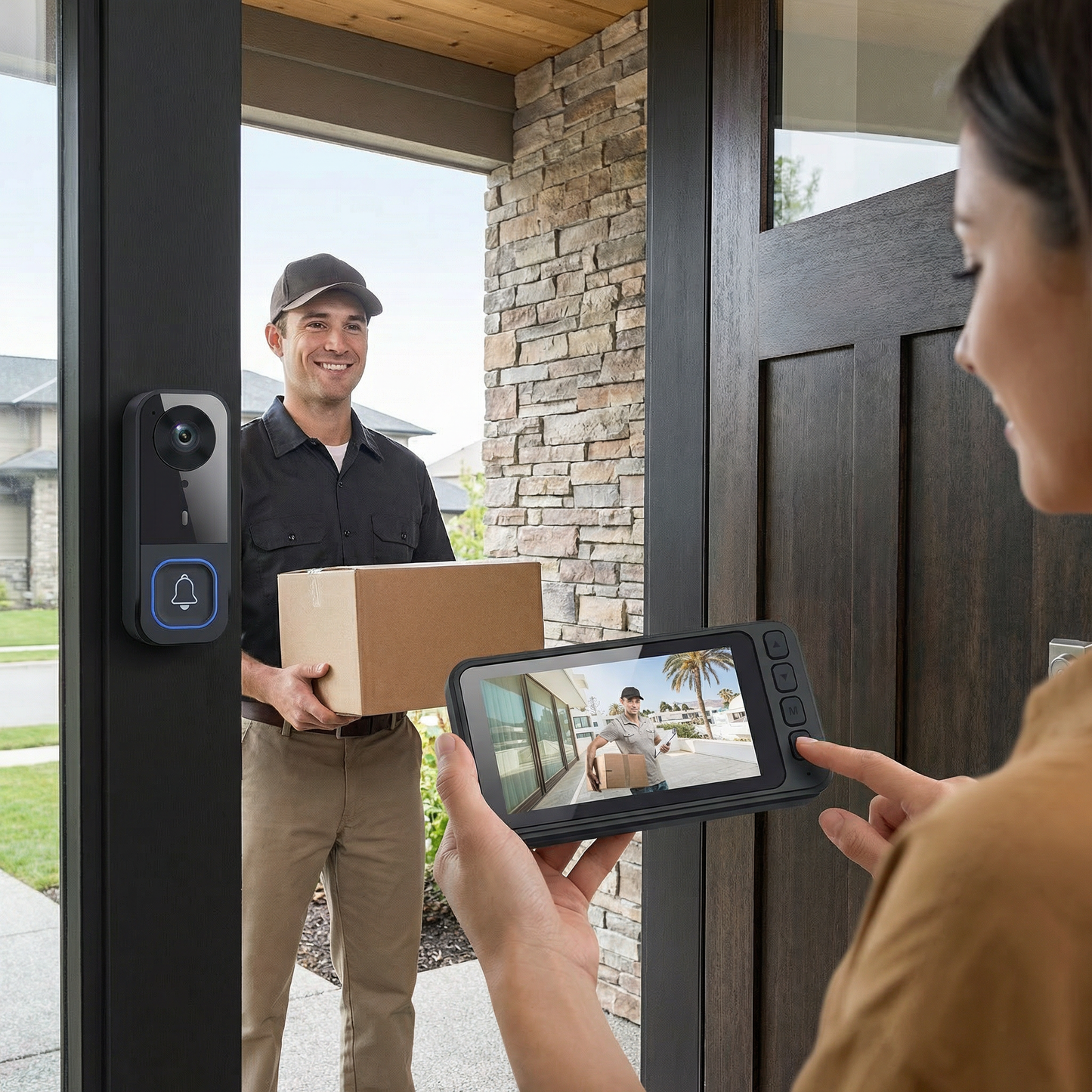 Wireless Smart Video Doorbell Camera – HD Security with Two-Way Talk & Motion Alerts