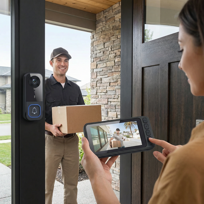 Wireless Smart Video Doorbell Camera – HD Security with Two-Way Talk & Motion Alerts