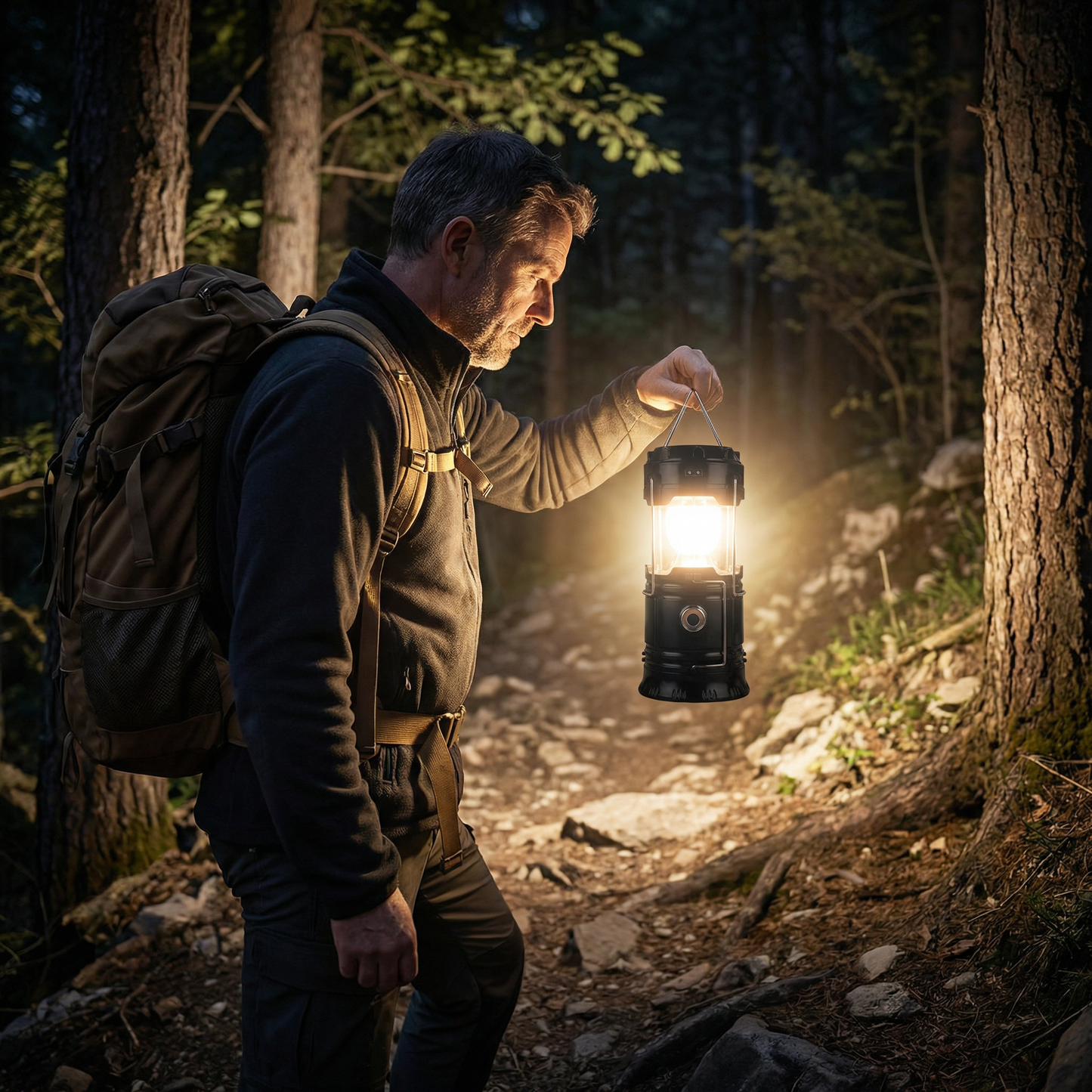 Rechargeable Solar Lantern with USB – Portable LED Light for Outdoor and Emergencies