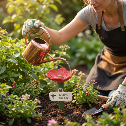 Flower-Shaped Bee Waterer – Colorful Water Dispensers for the Garden