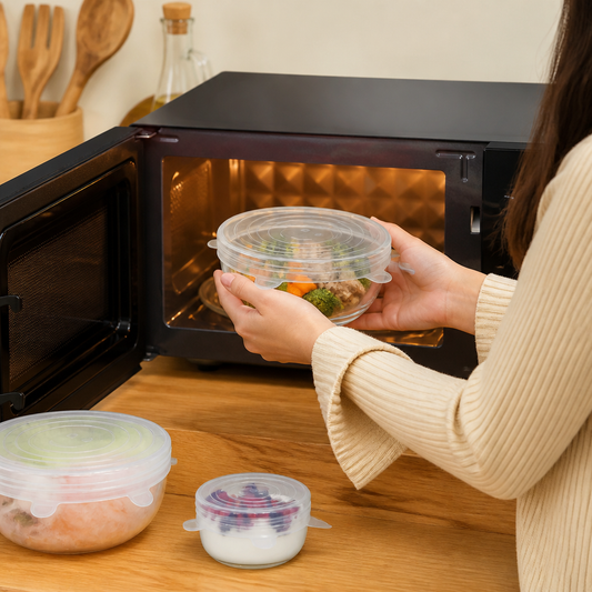6-Piece Silicone Stretch Lid Set – Reusable BPA-Free Food Covers