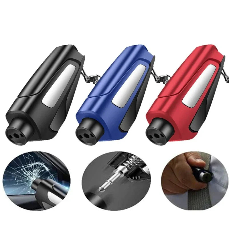 Portable Emergency Car Hammer with Seatbelt Cutter - Compact Safety Rescue Tool for Escape