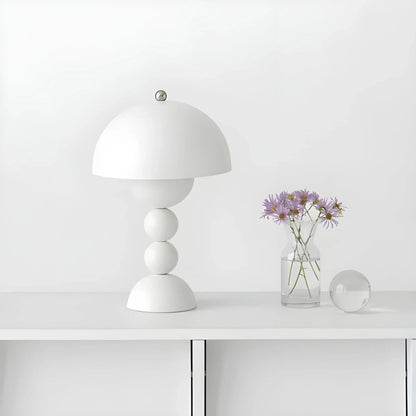 Modern Geometric Table Lamp - Stylish Scandinavian Design with Colorful Base