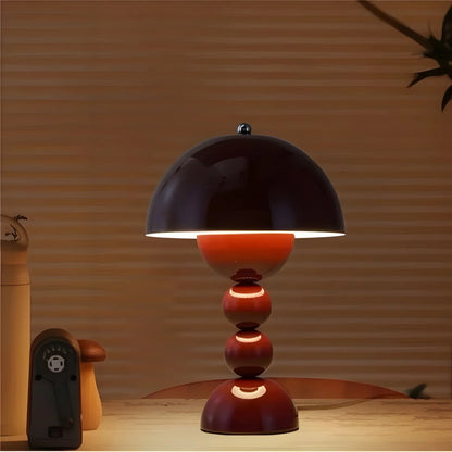 Modern Geometric Table Lamp - Stylish Scandinavian Design with Colorful Base