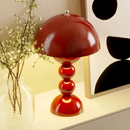 Modern Geometric Table Lamp - Stylish Scandinavian Design with Colorful Base