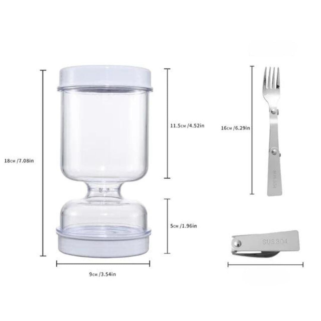 Mason Jar With Built-In Water Strainer