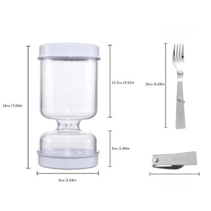 Mason Jar With Built-In Water Strainer