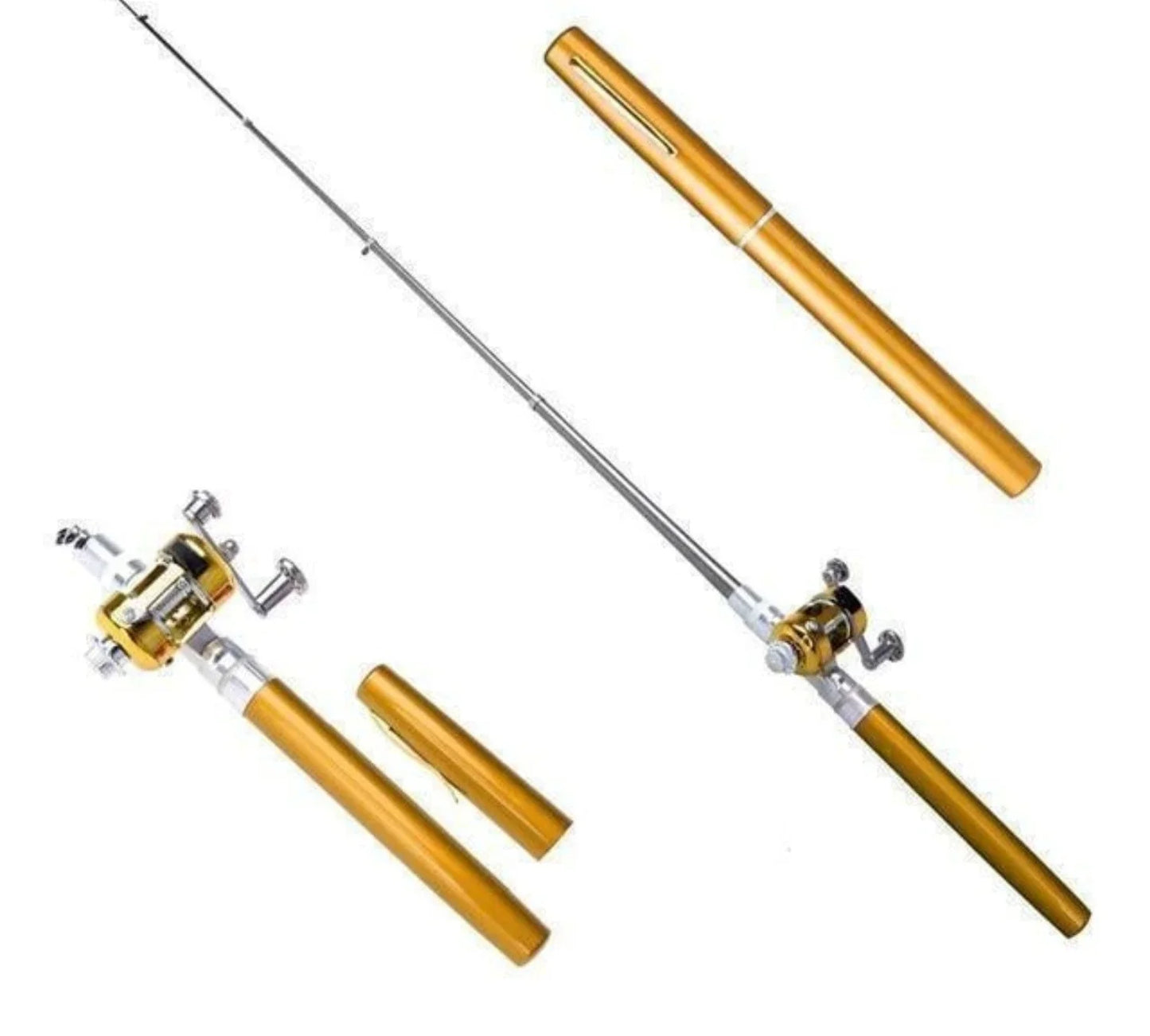 Portable Compact Fishing Set with Telescopic Rod - Travel-Friendly Fishing Gear