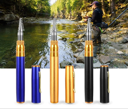 Portable Compact Fishing Set with Telescopic Rod - Travel-Friendly Fishing Gear