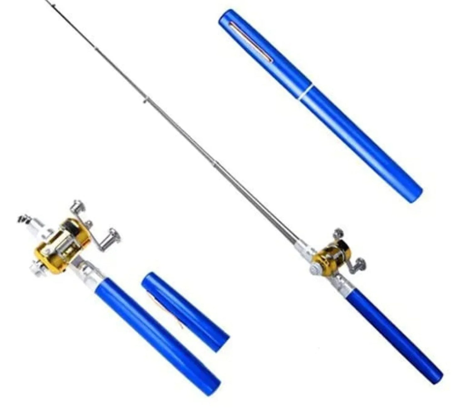 Portable Compact Fishing Set with Telescopic Rod - Travel-Friendly Fishing Gear