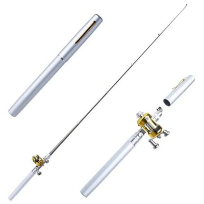 Portable Compact Fishing Set with Telescopic Rod - Travel-Friendly Fishing Gear