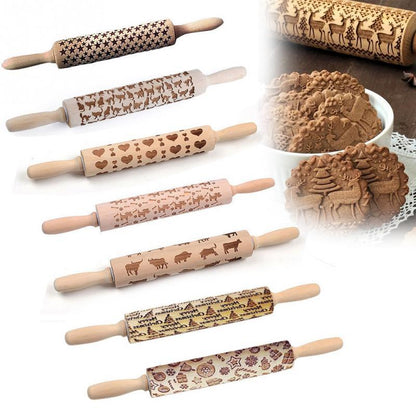 Engraved Pastry Roller – Creative Baking Tool