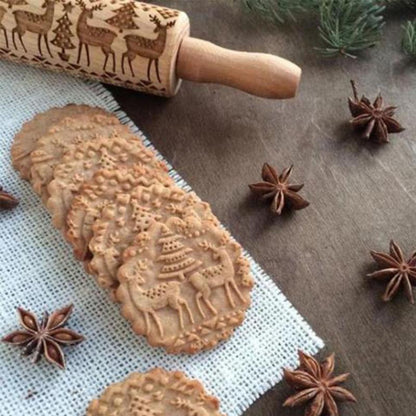 Engraved Pastry Roller – Creative Baking Tool