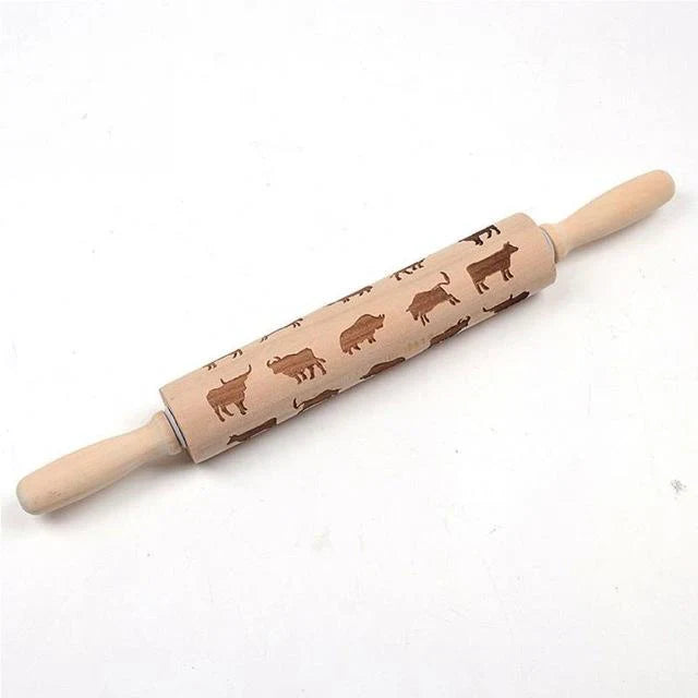Engraved Pastry Roller – Creative Baking Tool