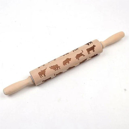 Engraved Pastry Roller – Creative Baking Tool