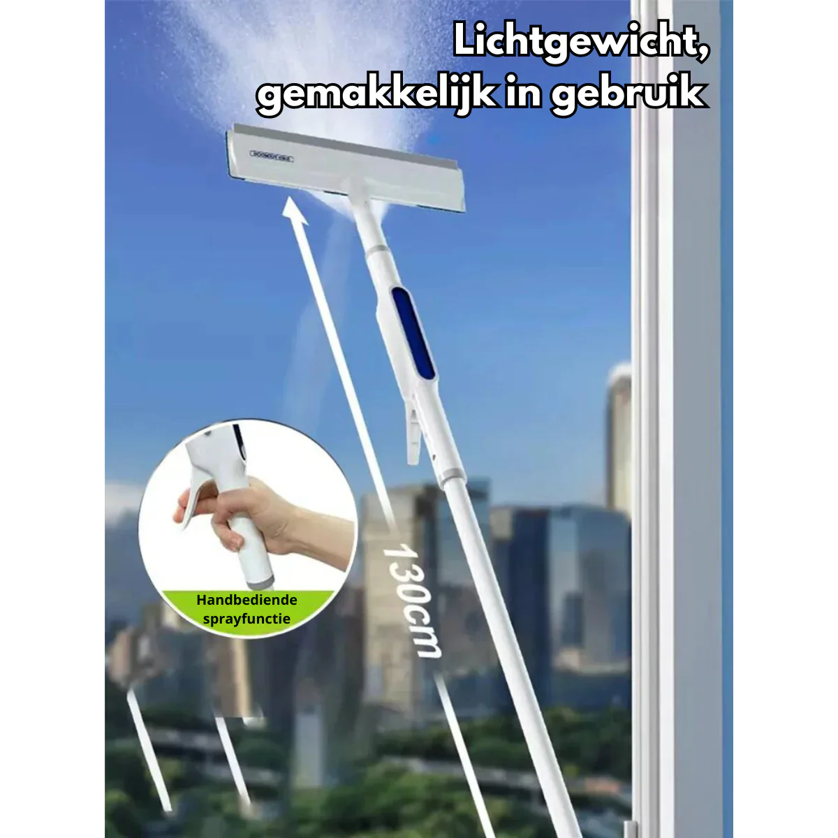 3-in-1 Window Wiper with Spray and Wipe Function – Multi-Functional Cleaning Tool