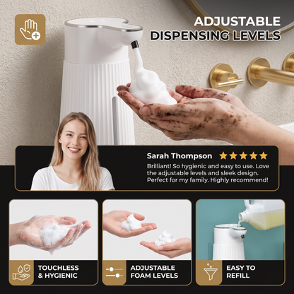 Touchless Automatic Sensor Soap Dispenser with Adjustable Dispensing Levels