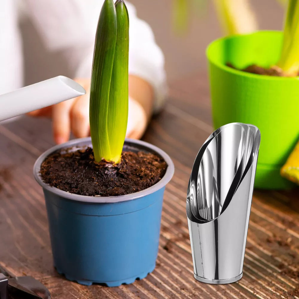Durable Stainless Steel Planting Shovel – Strong Gardening Tool for Soil and Pots
