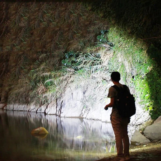 Rechargeable LED Torch with Zoom – Powerful USB Camping Light