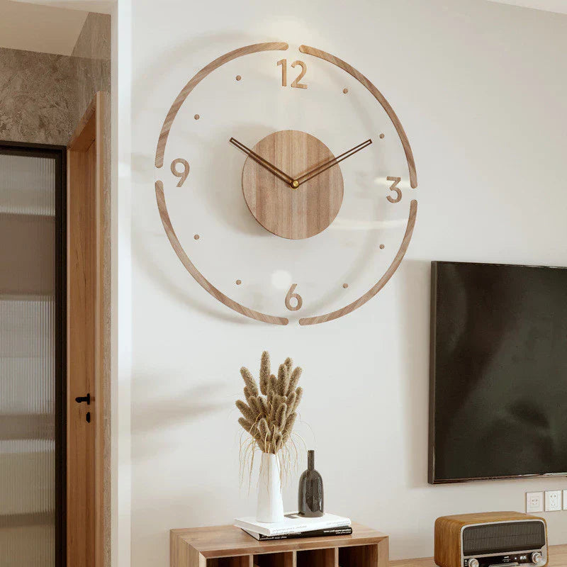 Scandinavian Style Wooden Wall Clock