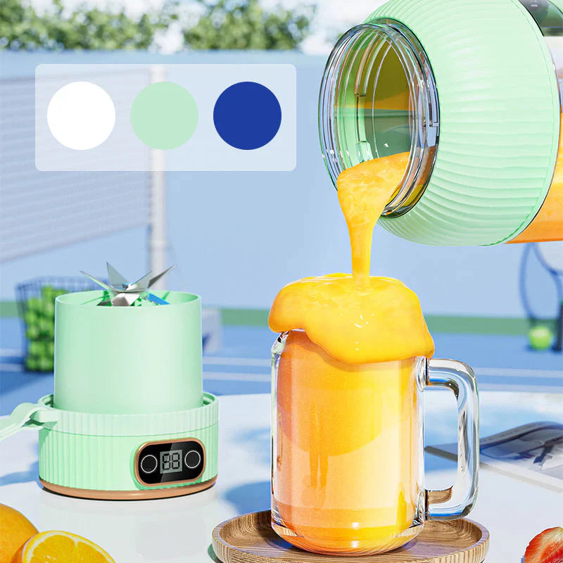 Portable USB Blender with Dual Lids – Smoothies and Storage