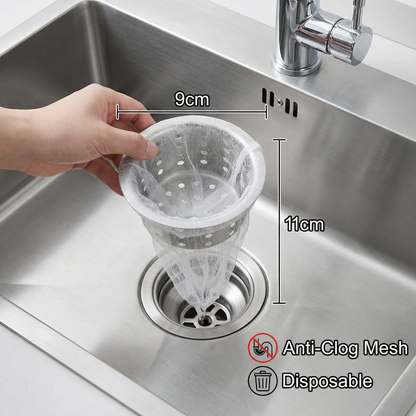 Disposable Sink Strainer Nets – Anti-Clog Mesh for Sink & Drain (2-Pack)