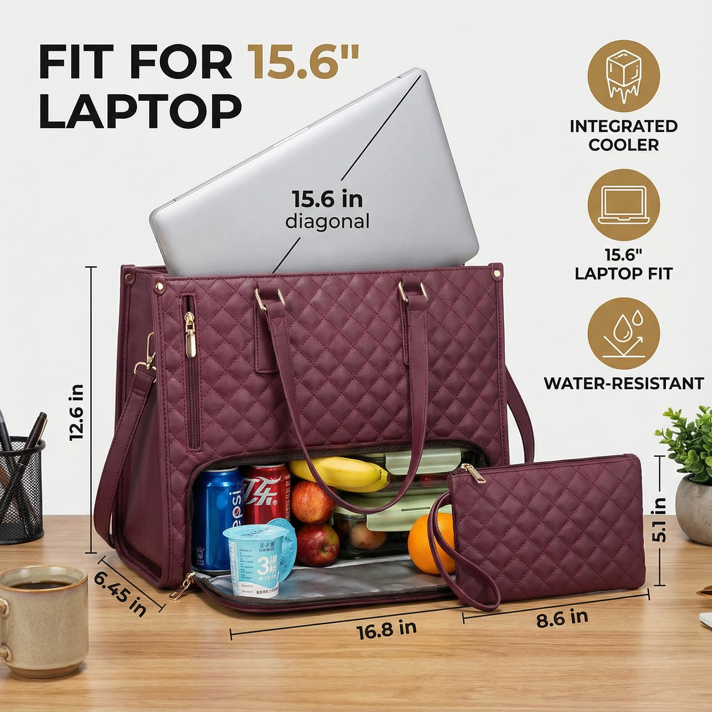 All-in-One Women’s Handbag with Integrated Cooler