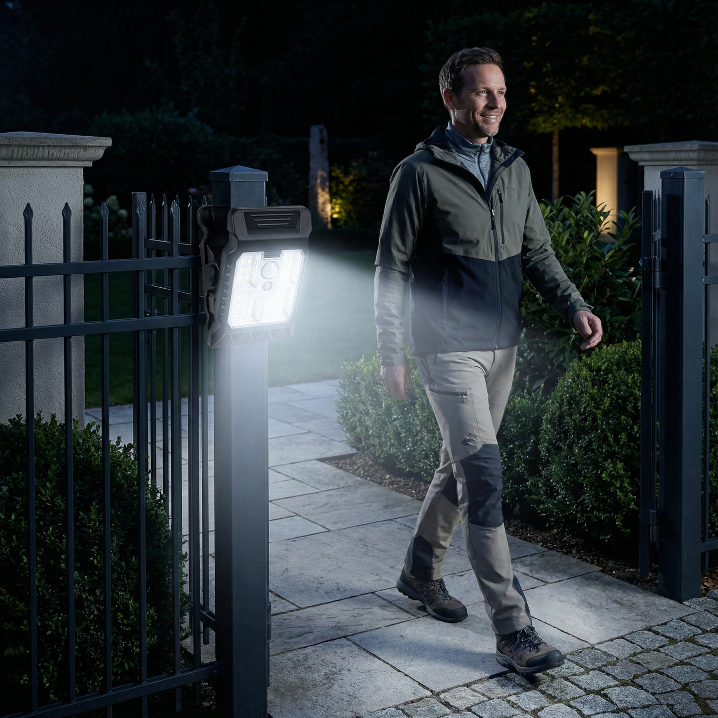 Practical Clip-On Solar Lamp with Motion Sensor