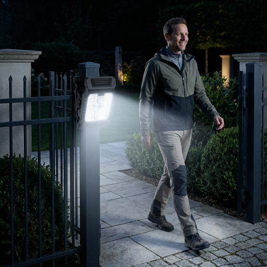 Practical Clip-On Solar Lamp with Motion Sensor
