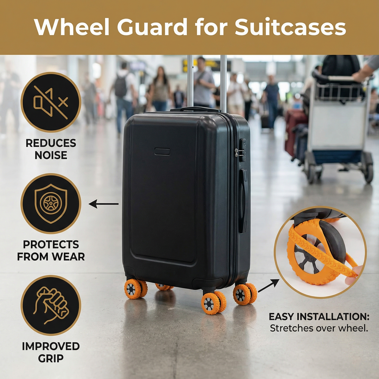 Wheel Guard for Suitcases